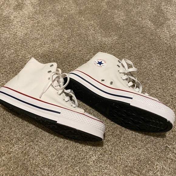 Kids platform Converse All Stars. White. Size 6. - Picture 6 of 9